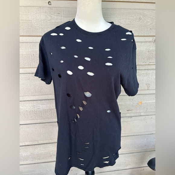 The Kylie Shop Distressed Shirt - Picture 1 of 8